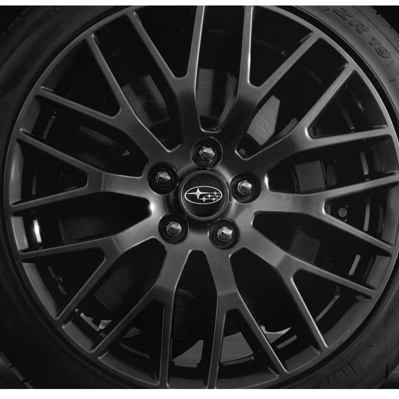سوبارو 4 قطعة غطاء محور عجلة السيارة غطاء حافة ملصق لـ WRX Tribeca XV امبريزا فورستر BRZ Levorg Legacy Mpreza Outback STI
