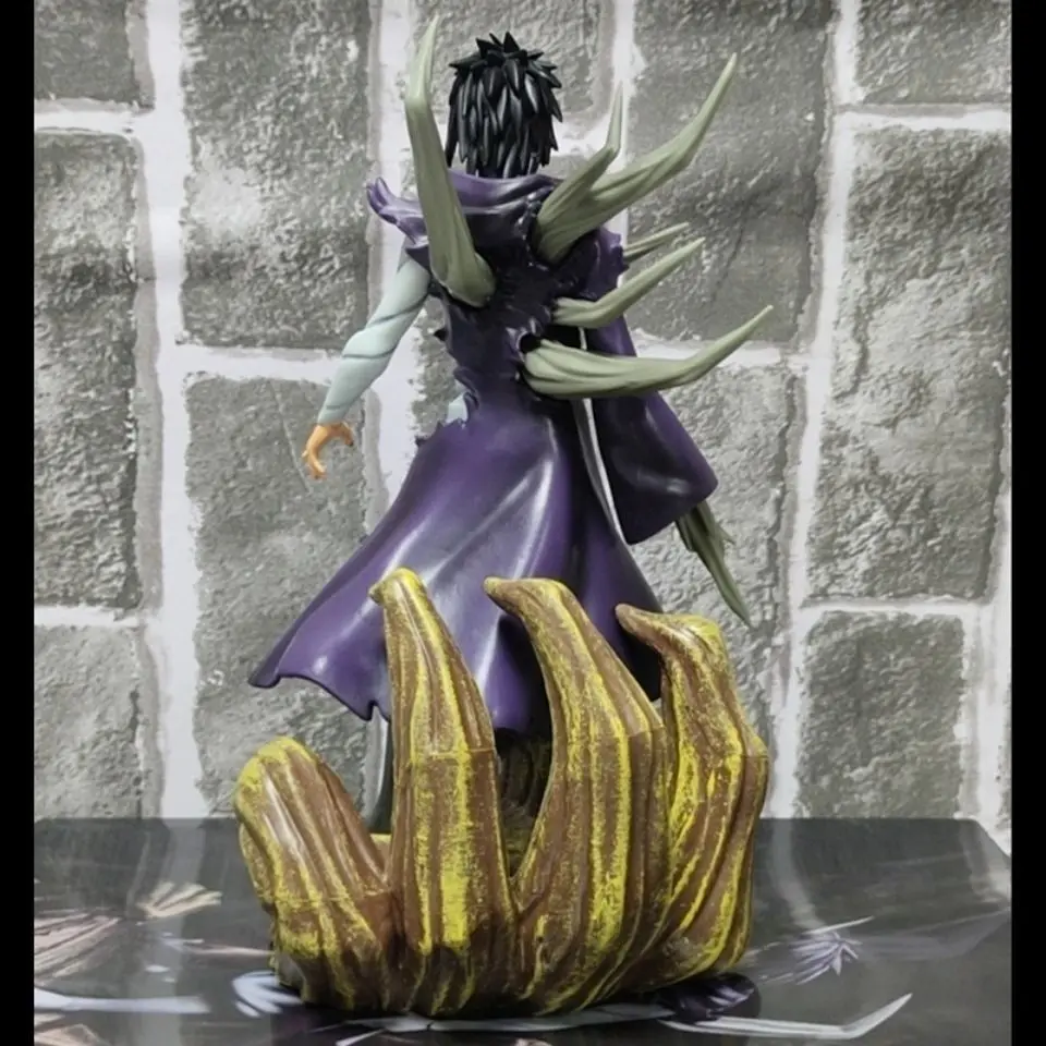 Modelo de adorno de Naruto, cinturón blanco, tierra Afei, seis puntos, organización Xiao, figura de hurón Uchiha Sasuke