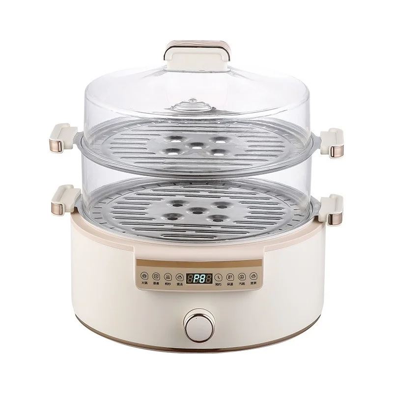 

Multifunctional electric steam cooker, large-capacity integrated multi-layer breakfast