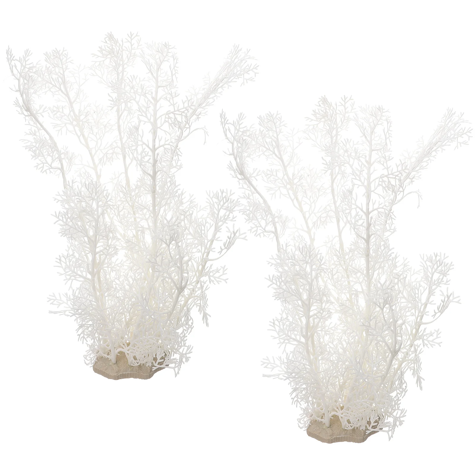 

2Pcs Water Grass Decor Plastic Aquarium Plants for Fish Tank Tall Fish Tank Decorations Betta Leaf Safe Non Toxic Material