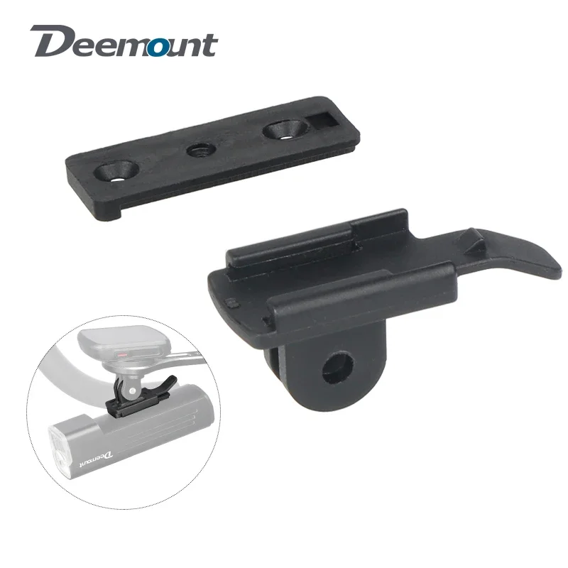 Deemount Front Light Stand Bracket W/Gopro Interface for Superfire BL12 Bicycle Lamp Holder Rack MTB Road Bike Parts