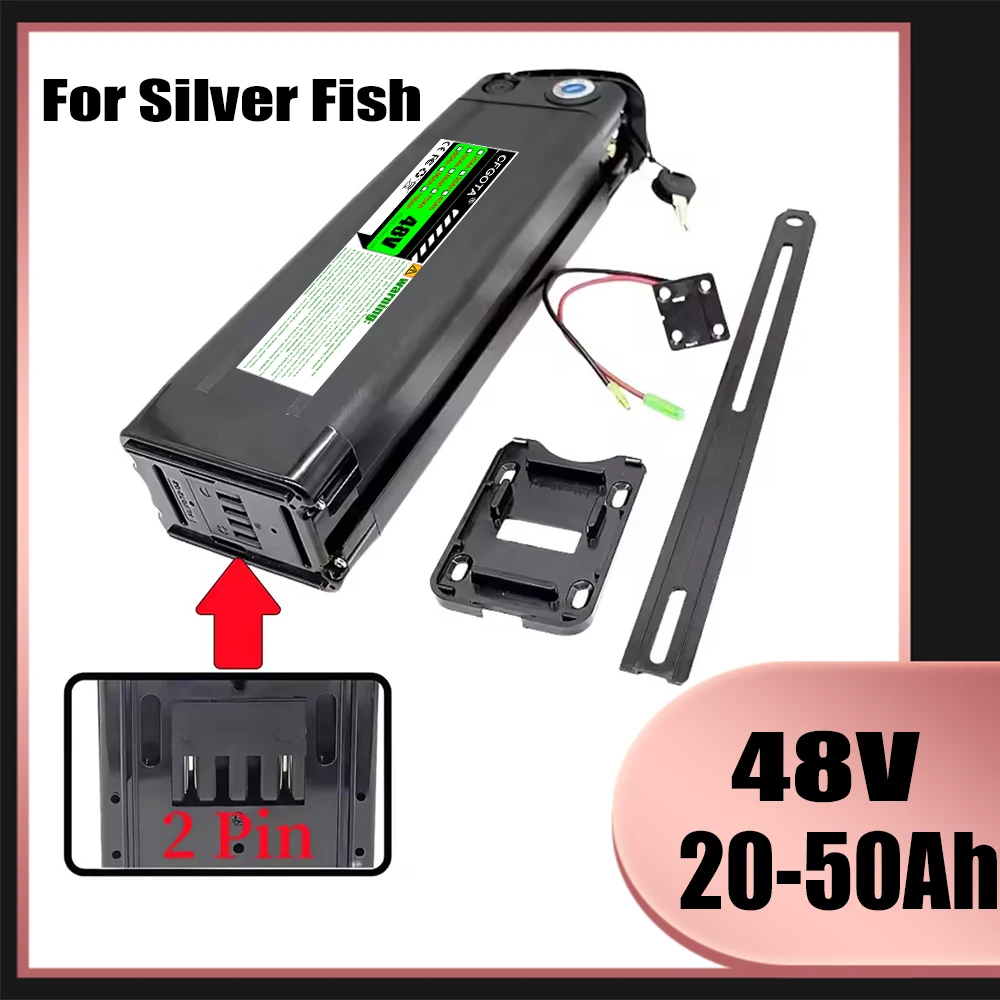 Air freight, 48V 50Ah lithium battery pack, For Silver Fish 250W-1000W motor, built-in BMS protection