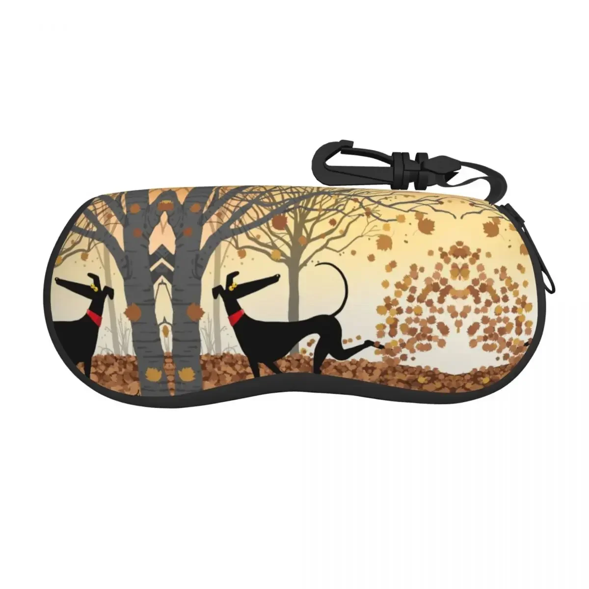 Autumn Hound Glasses Case Unisex Convenient Box Greyhound Whippet Lurcher Dog Sunglasses Storage  Office Eyeglasses