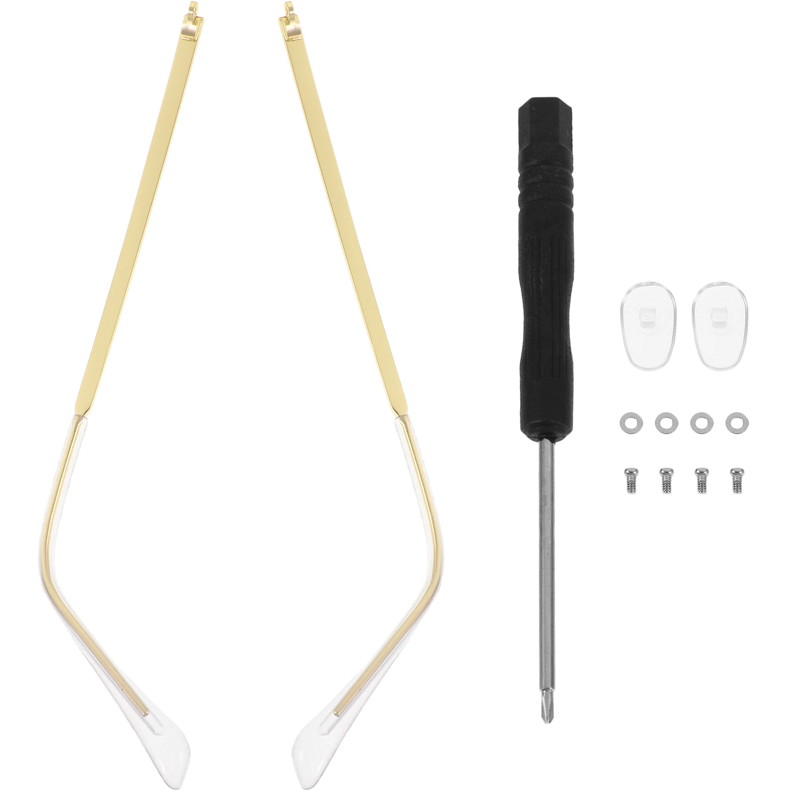 

Metal Eyeglasses Arm Replacement Temple Repair Parts Golden Lightweight Comfortable Easy Install Glasses Accessories Eyeglass