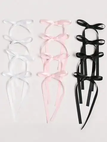 2/12/36 Pcs Fashion Simple Sweet Bow Ribbon Hair Clips For Women Girls Party Hair Accessories