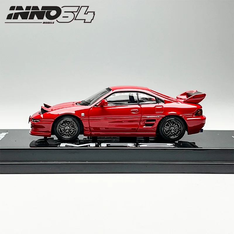 Inno 1:64 Toyota Mr2 Sw20 Modelo de carro fundido - Coleção de brinquedos em miniatura personalizados Simulação de liga de presente com recurso de luz flip