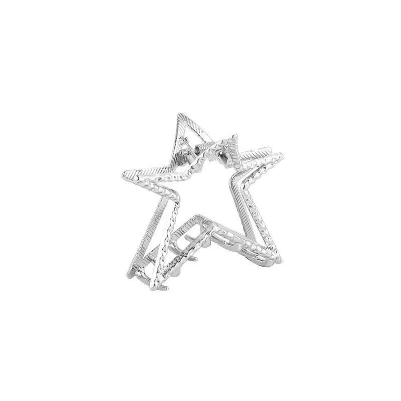 Y2K Metal Star Hair Claw Hair Clip Women\'s Hair Accessories are suitable for ladies and girls