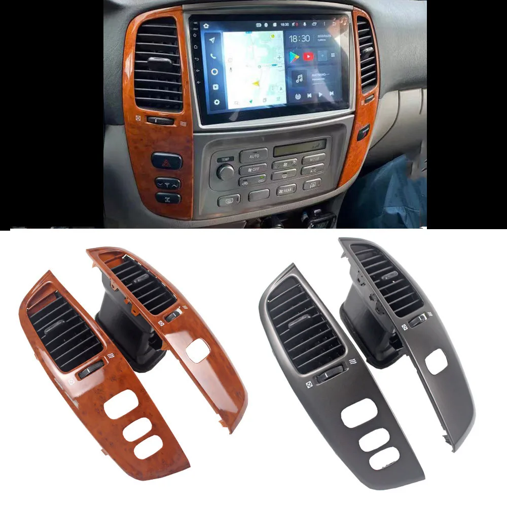 LHD Interior Wooden Dashboard Penal with Air Vent for to yo ta Land Cruiser 100 FJ100 LC100 Accessories  1997-2007