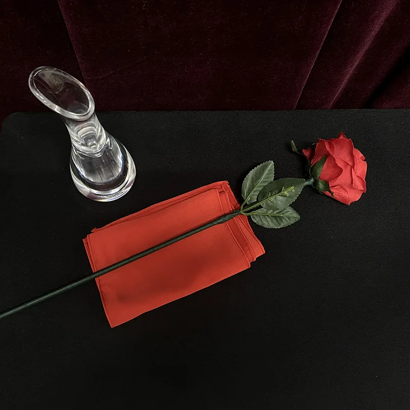 Floating and Color Changing Rose by JIN Magic Tricks Stage Illusions Gimmicks Mentalism Props Flower Floats Changes Color Magia