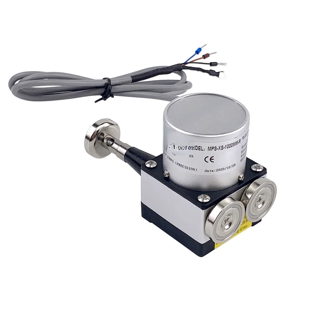 MPS-XS-1000mm-R No Drilling Magnetic Suction Installation Linear Wire Potentiometer Encoder Draw Wire Potentiometer