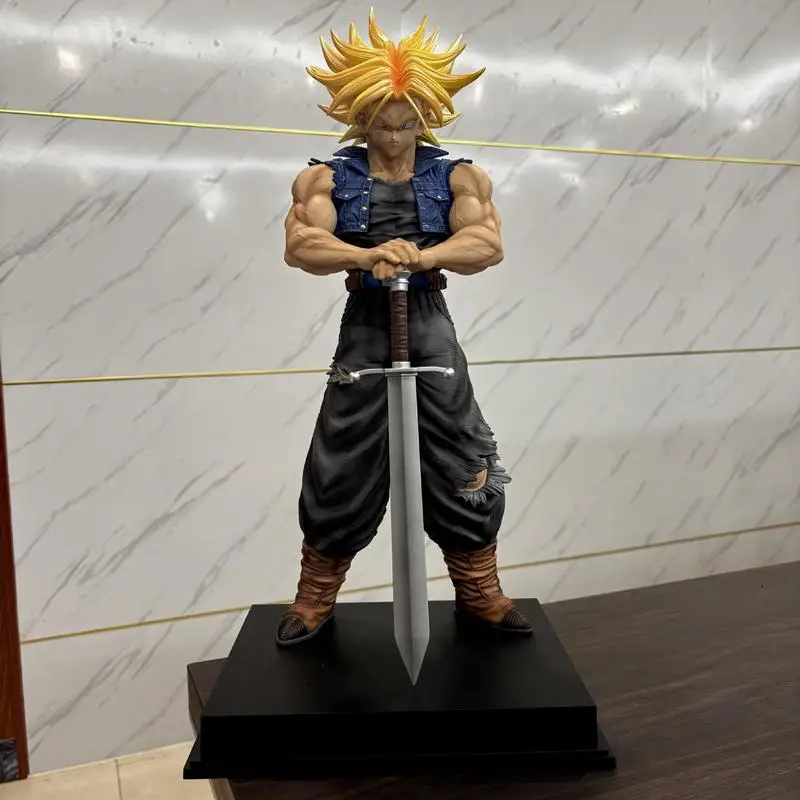 

53cm Large Model Infinite Z Warrior Gk 2% Trunks Anime Figures Dragon Ball Jt Statue Collection Super Saiyan Doll Boys Toys Gift