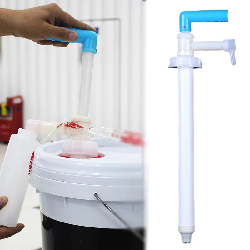1Pc RV Manual Liquid Transfer Pump Oil Press Pump Head Pipe Pump Hand Fuel Pumps For Caravan Oil Drum Backflow Prevention Tools