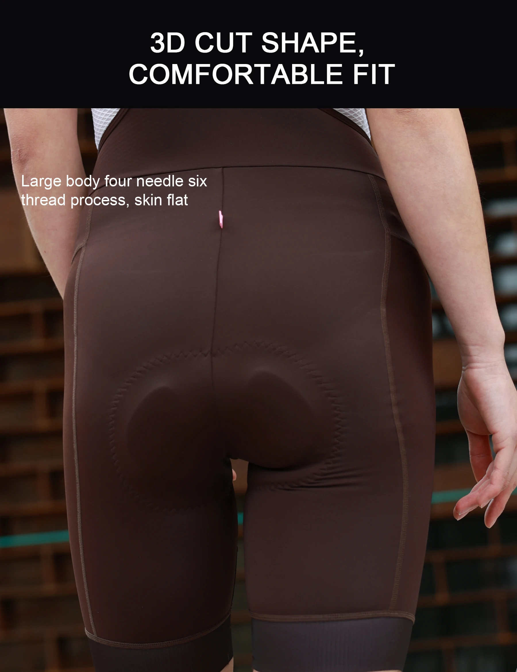INBIKE New Summer Cycling Bibs Women Padded Bike Shorts Biking Pants for Bicycle Pants Breathable Quick-Dry MTB Cycling Clothing - Image 5