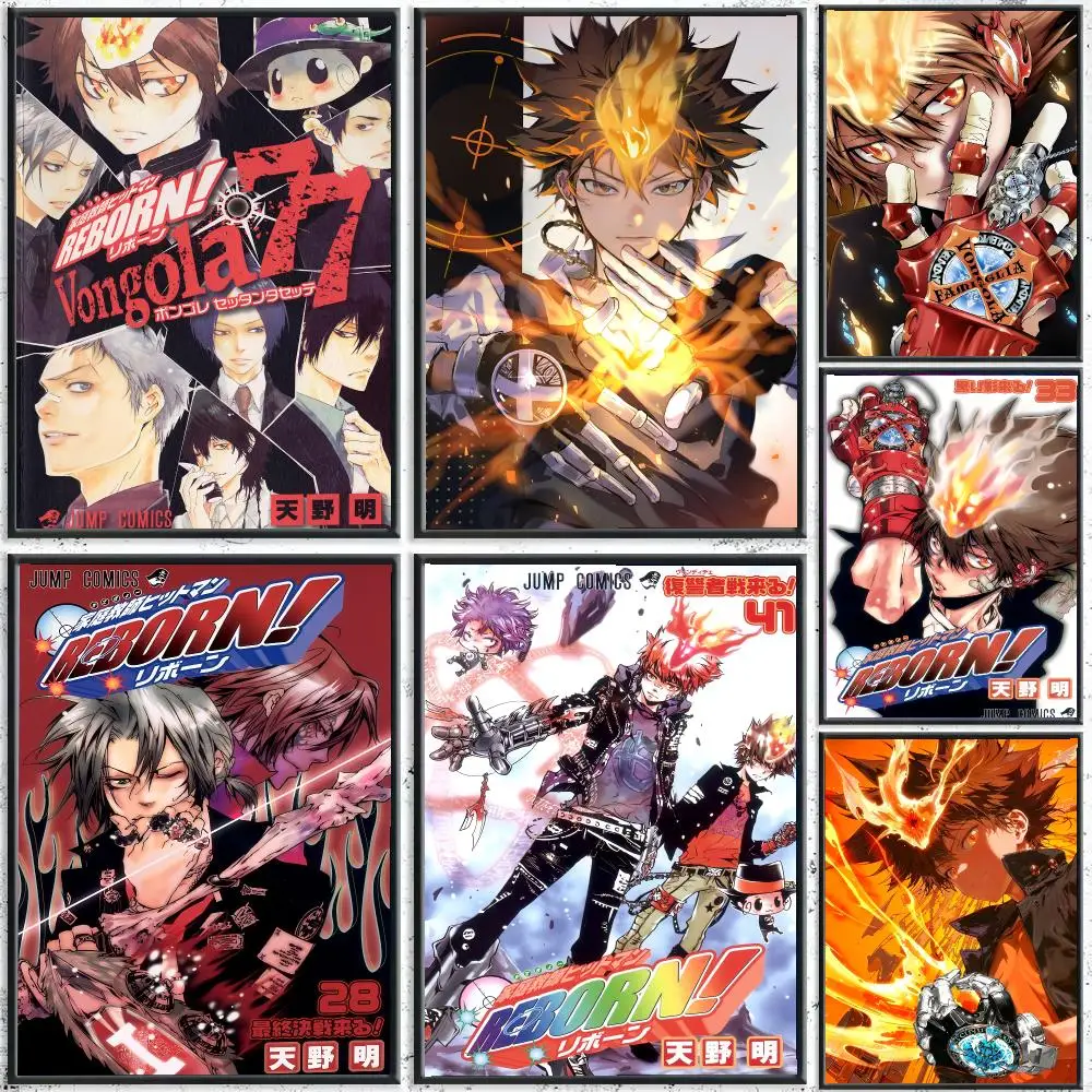 Anime H-HITMAN REBORN! Poster Reteo Wall Art Aesthetic Room Decor Print Living Room Bedroom Home Decoration