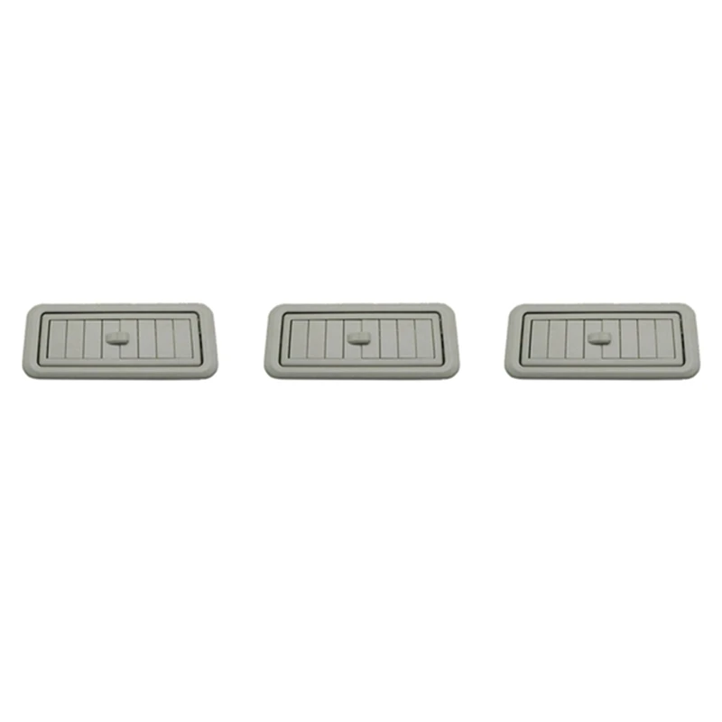 3X Car Interior Roof Top A/C Air Conditioner Outlet AC Vents For Toyota Land Cruiser Prado LC150 150 2010-2017 Grey