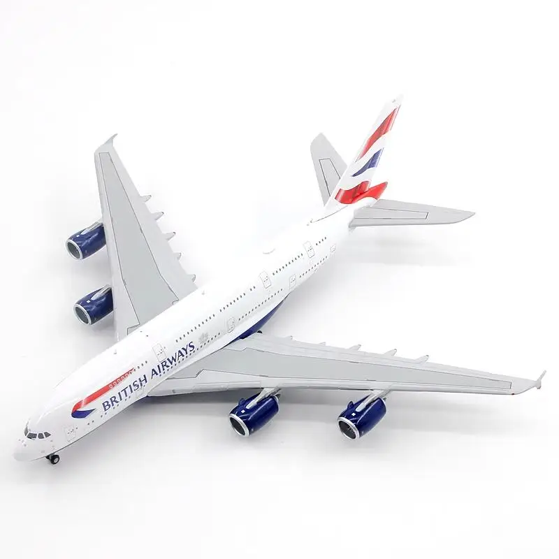 

Diecast British Airways A380 Passenger Plane Model Alloy Material 1:400 Scale Diecast Toy Gift Collection Simulation