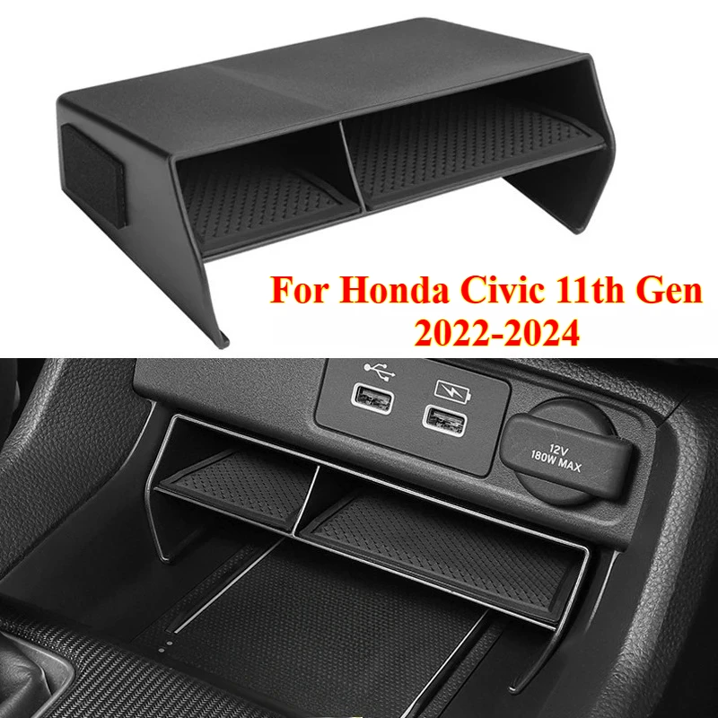 

1PCS Car Center Console Organizer Storage Tray Auto Interior Accessories Divider Storage Box for Honda Civic 11th Gen 2022-2024