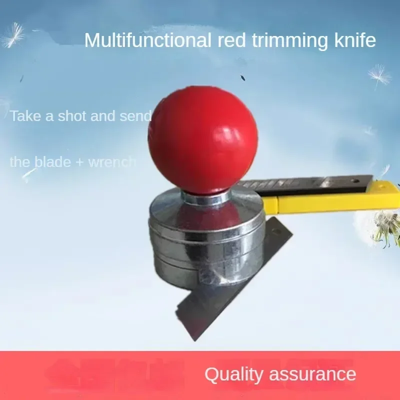 Multi functional manual film trimming knife, PVC vacuum molding cabinet door panel spherical scraper