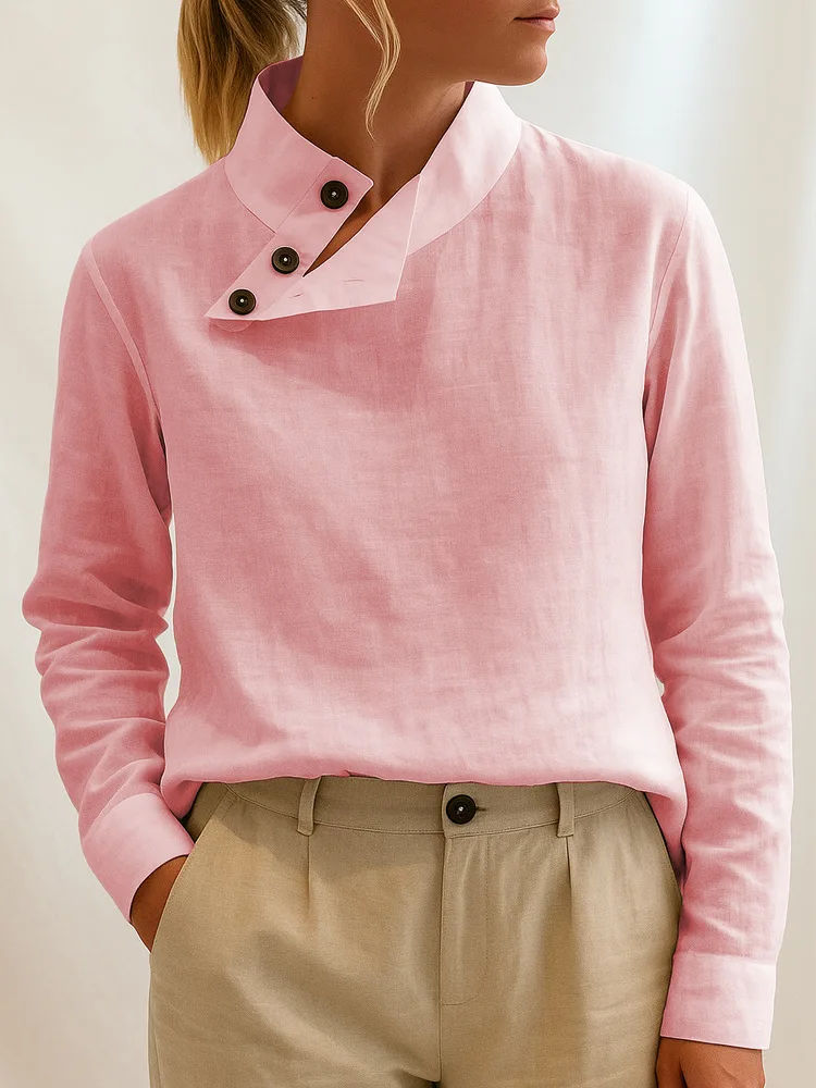 

Модные женские блузки 2025Лето Хлопок и лен Blusas Mujer Стильная белая рубашка Элегантные туники с короткими рукавами Легкий женский топ