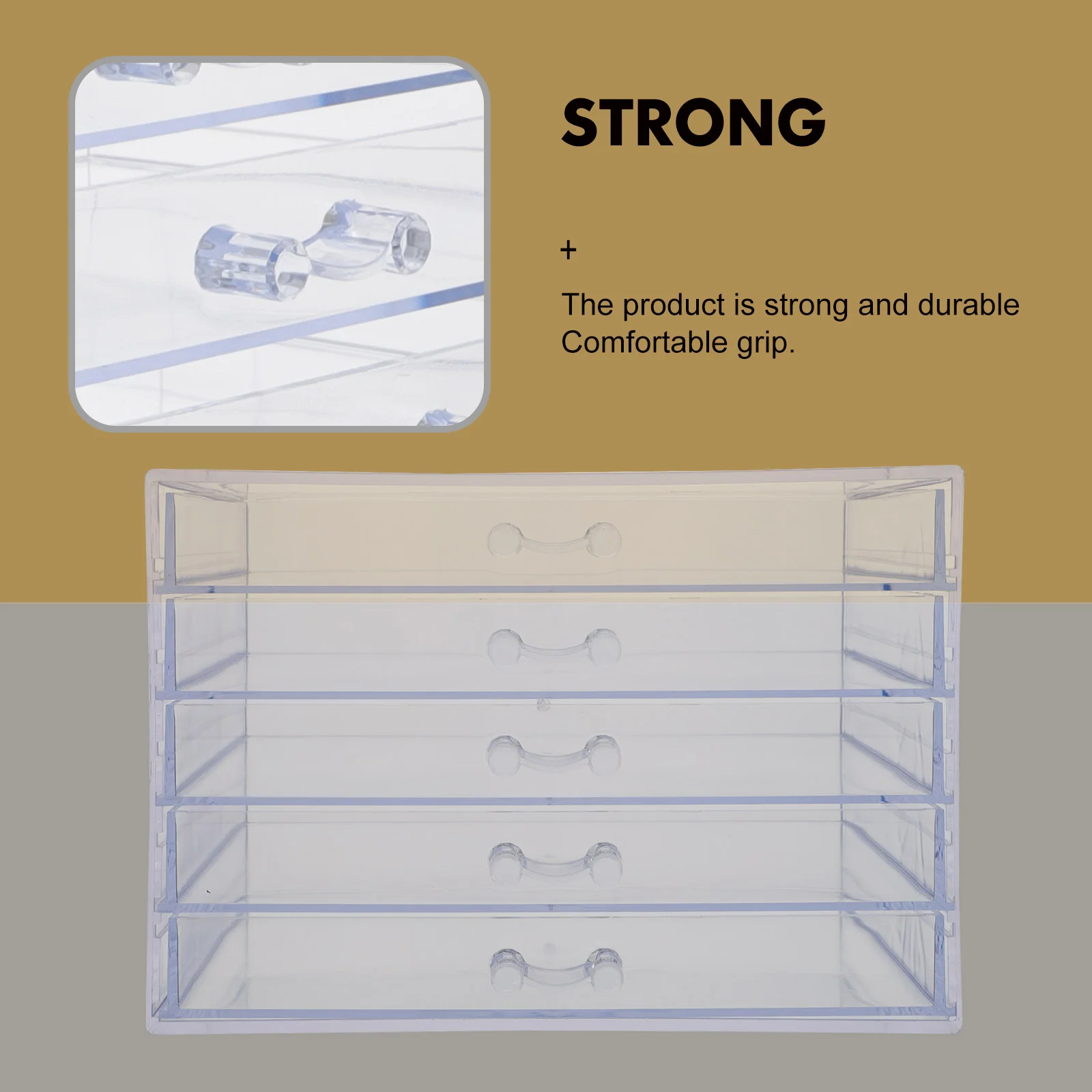 Caja de almacenamiento para cepillos de uñas, organizador de accesorios acrílicos, contenedor de herramientas, productos de manicura de escritorio