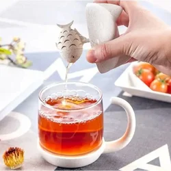 1pc 250ml Cute Cat Glass Cup Tea Mug With Fish Infuser Strainer Filter Tea Cups Home Office Drinkware Teaware Kitchen Accessory