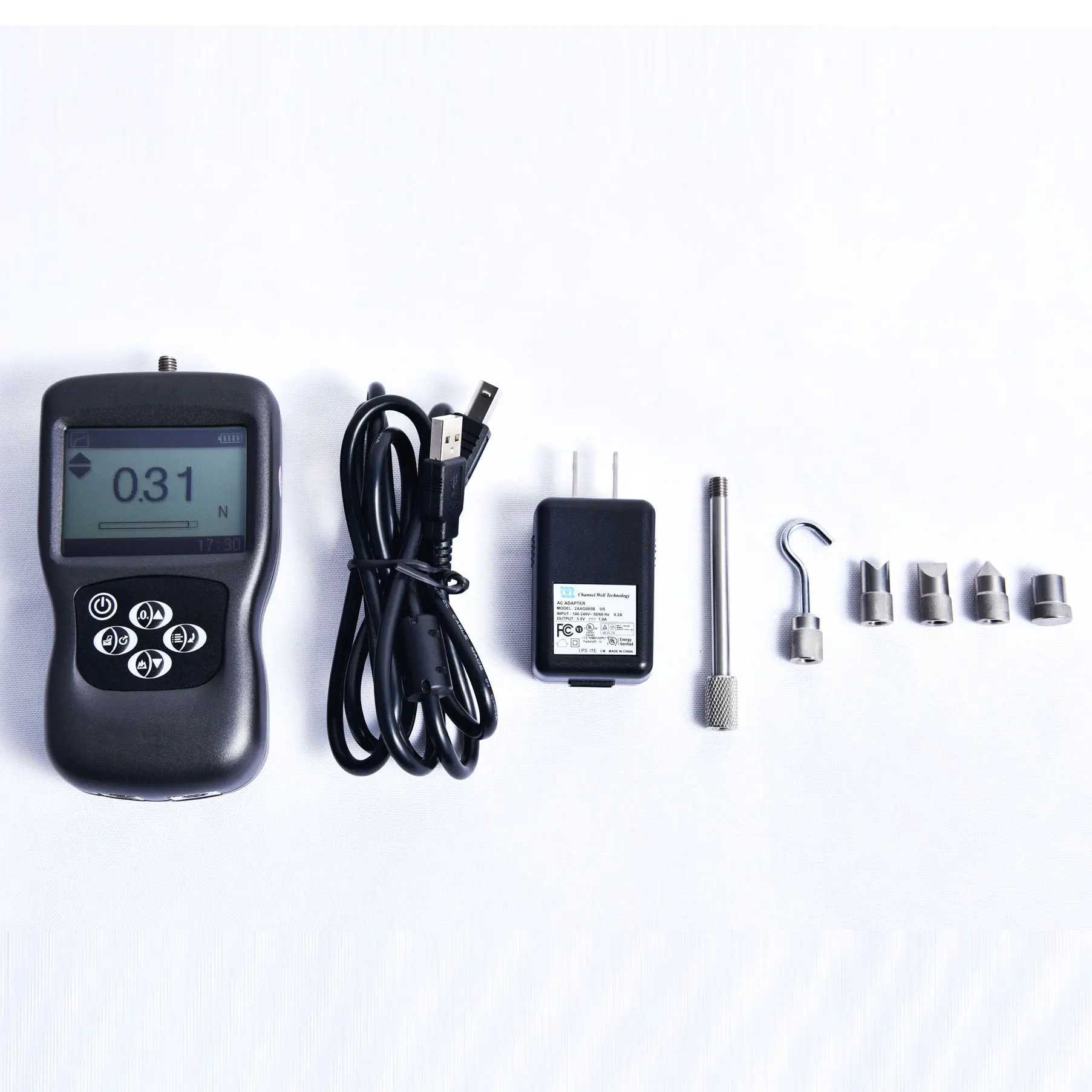 مقياس القوة الرقمي EFG50E 50N جهاز اختبار قوة الدفع والسحب المحمول N، gf، kgf، ozf، lbf