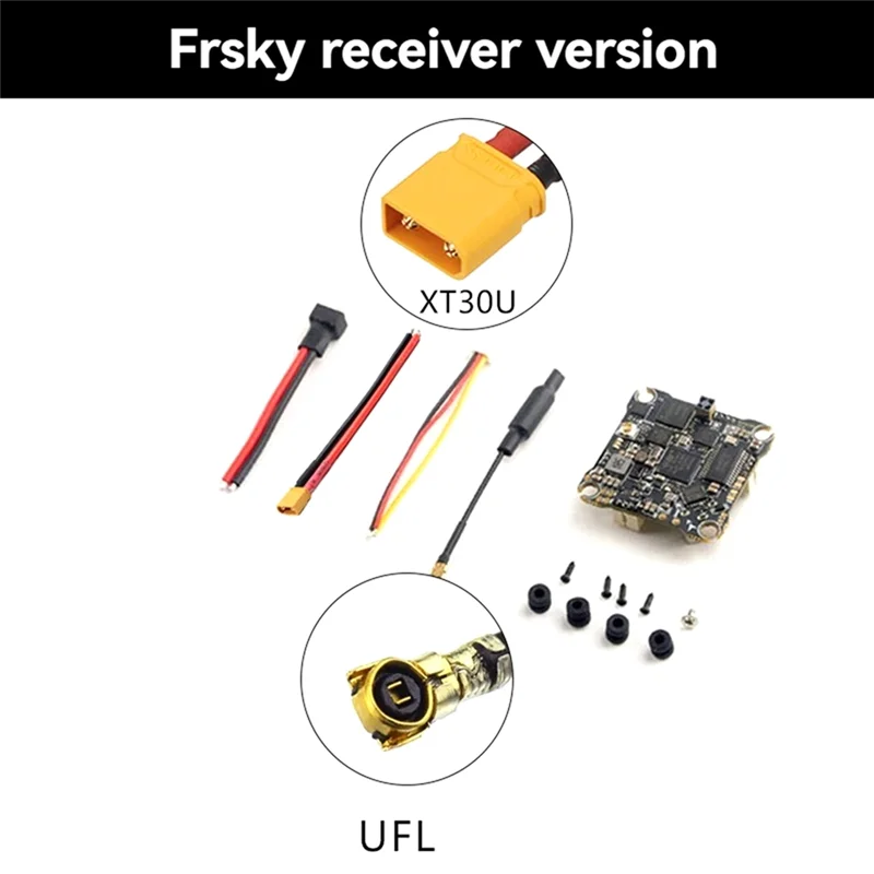 

SQPP-X12 AIO 5In1 1-2S Flight Controller Built-In 12A ESC OPENVTX 400Mw For FPV Drones For Frsky Receiver Version