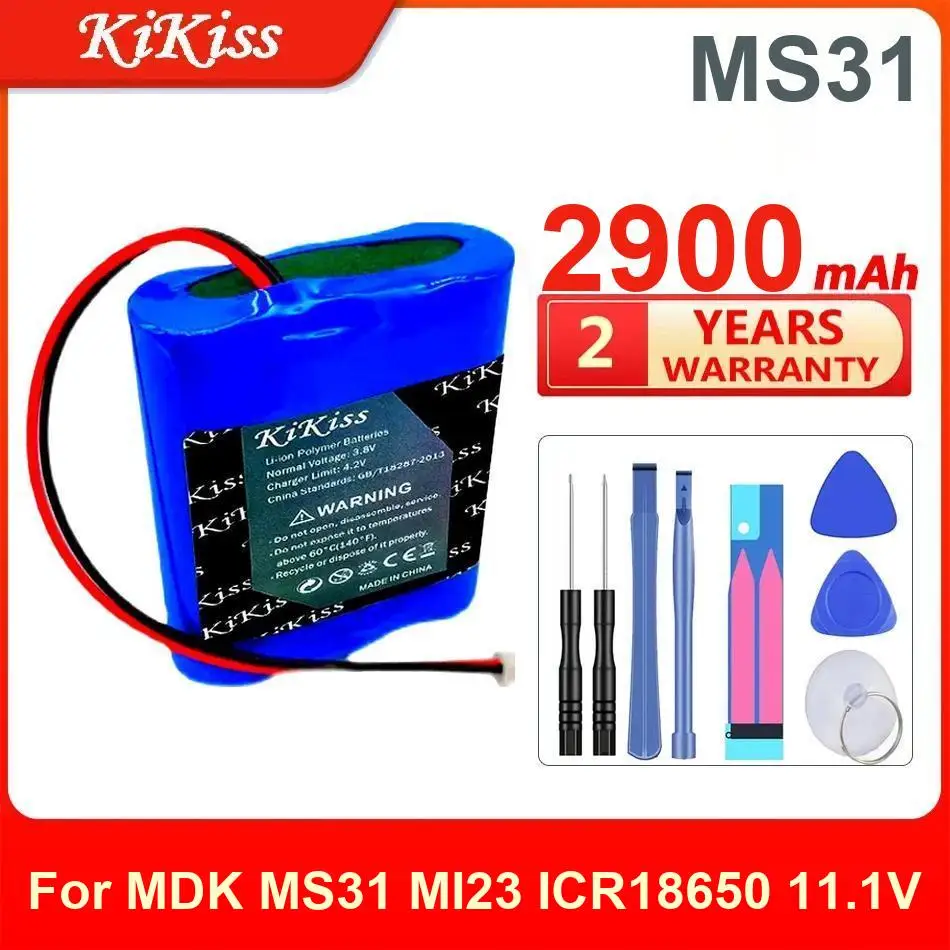 

Kikiss Battery For MDK MS31 MI23 ICR18650 11.1V,MS31,2900Mah