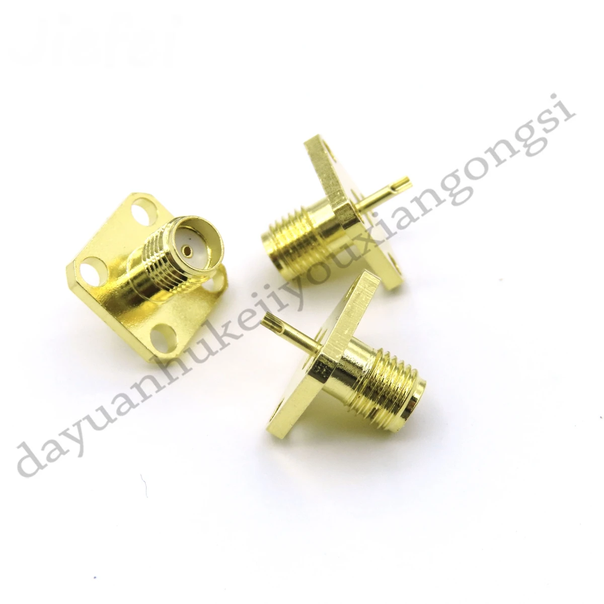 Imagem -04 - Brass Female Panel Mount Flange com Solda Jack Sma Furos