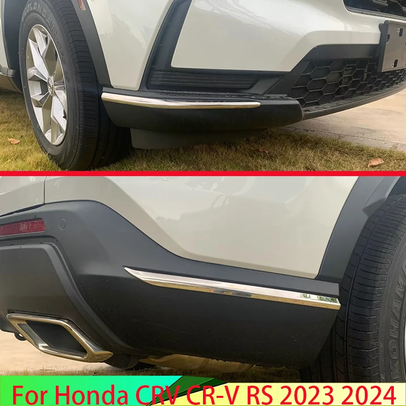 

Для Honda CRV CR-V RS 2023 2024, автомобильные аксессуары, защитная накладка на передний и задний бампер из нержавеющей стали