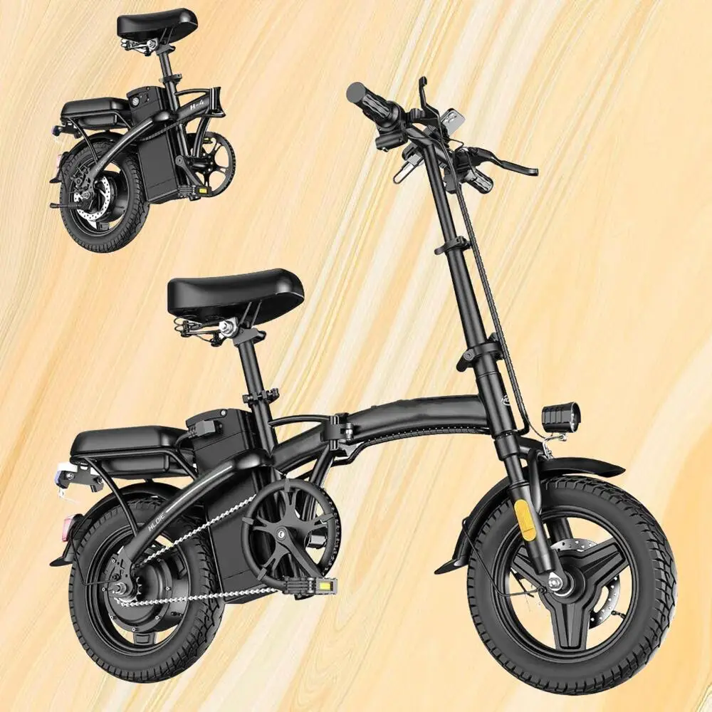 

Folding Electric Motorcycles Bike For Adults 500W Motor Electric Bicycle With 14" Tire, 48V 20AH/15AH/10Ah Removable Battery
