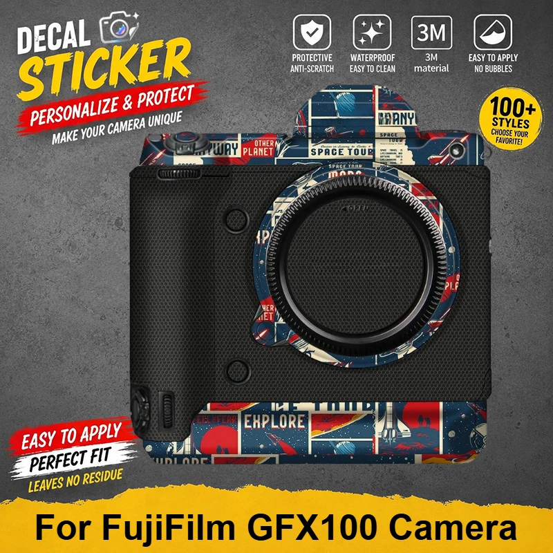 For FujiFilm GFX100 Camera Sticker Anti-Scratch Protective Skin Decal Vinyl Wrap Film Protector Coat GFX100 GFX 100 GFX-100