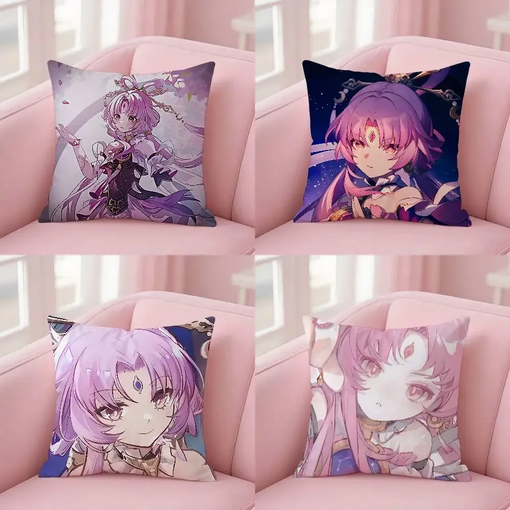 K-Honkai G-Star Rail Fu Xuan funda de almohada fundas de almohada decoración del hogar sala de estar fundas de cojín