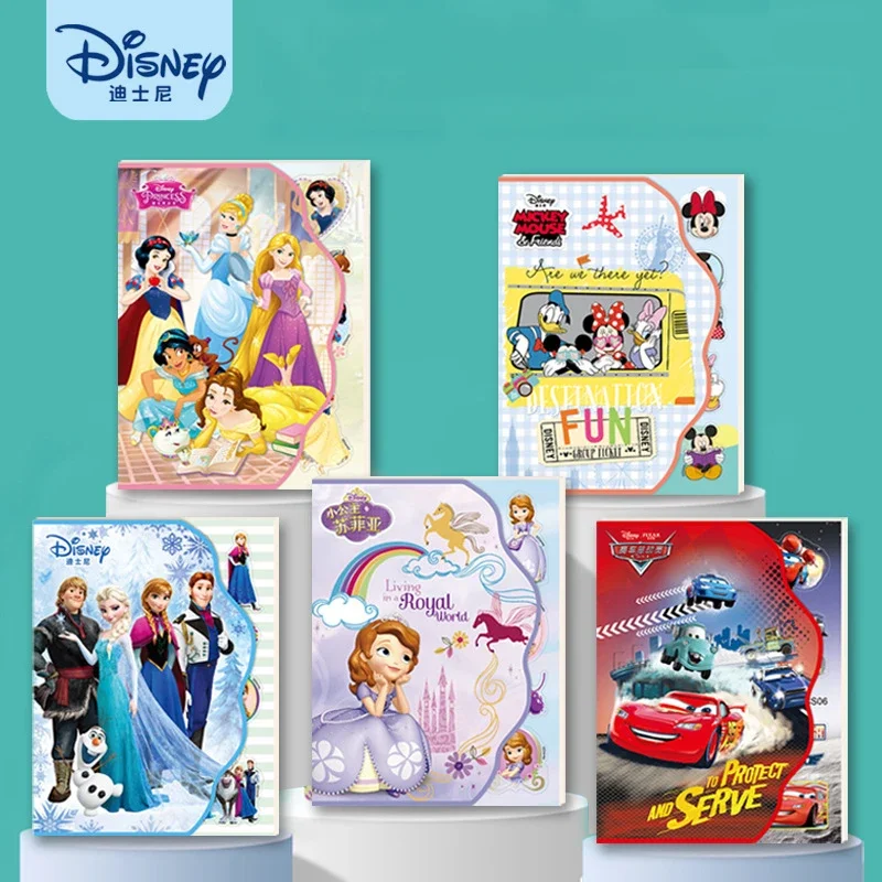 Set of 8 Sheets Disney Stickers Toy Frozen Mickey Car Cartoon Stickers Disney Princess Sofia Waterproof Removable Sticker Toys