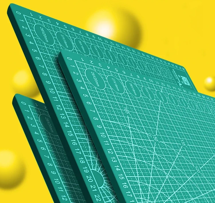 Double Sided PVC Folding Scraper Pad A2 A3 A4 A5 Size DIY Dark Green Carving Pad Self Repairing Compound Cutting Board