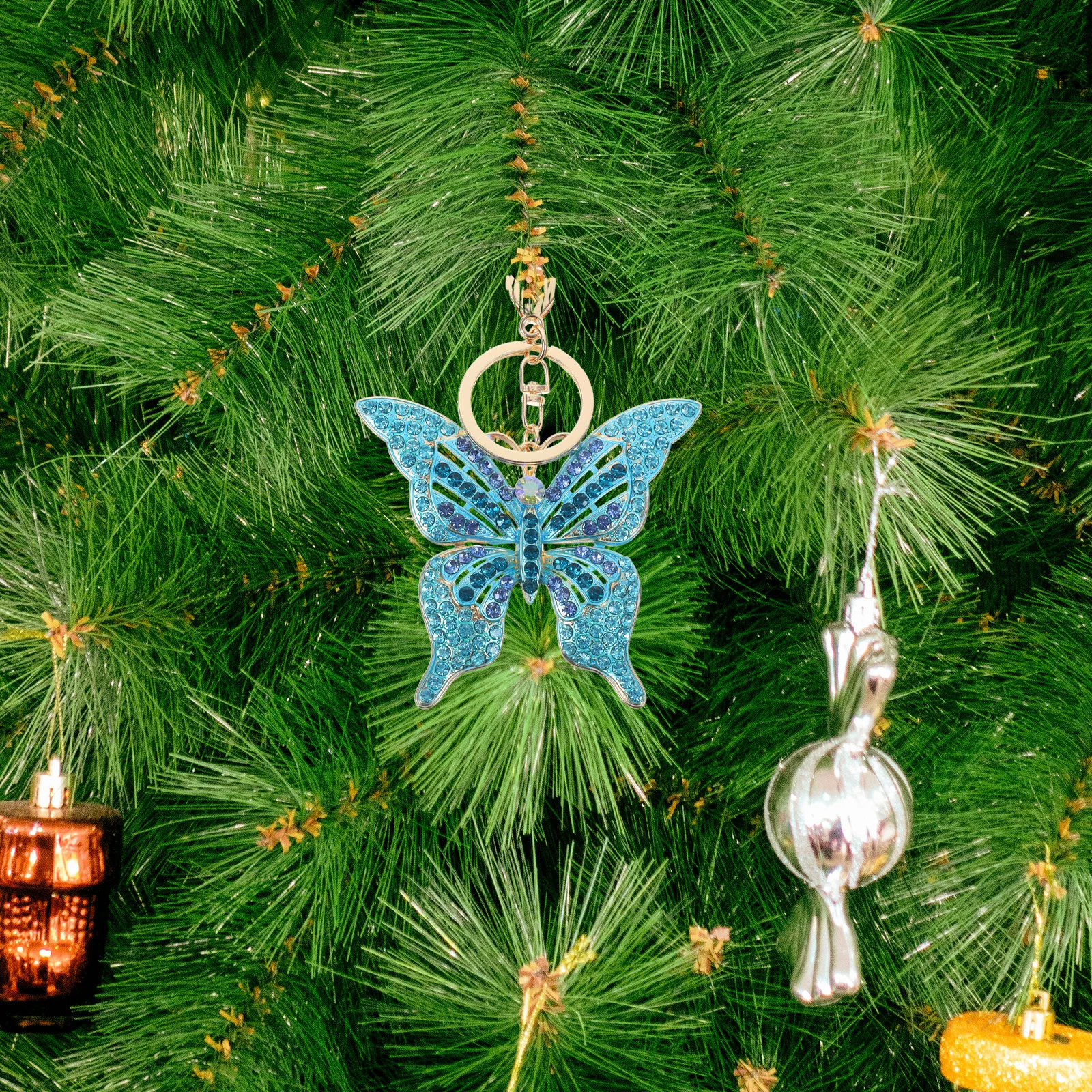 

Butterfly Ornament Tree Hanging Ornaments Decorate Alloy Decorations for