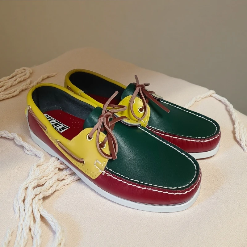 

Классические мужские лоферы из натуральной кожи, повседневная обувь ручной работы, люксовые мокасины