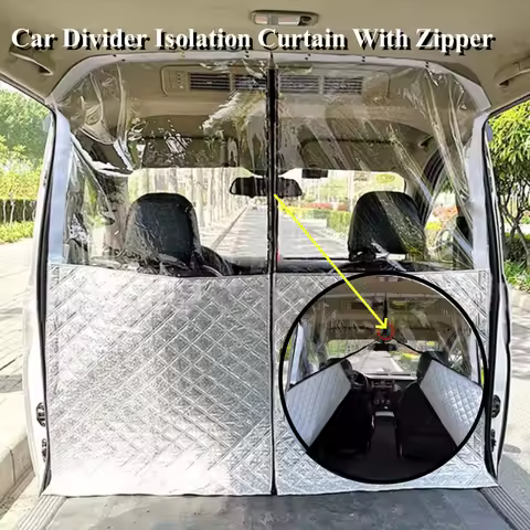 Car Divider Isolation Curtain With Zipper Car Divider Heat Insulation Curtain For Highroof Camper Van Motorhome Caravan
