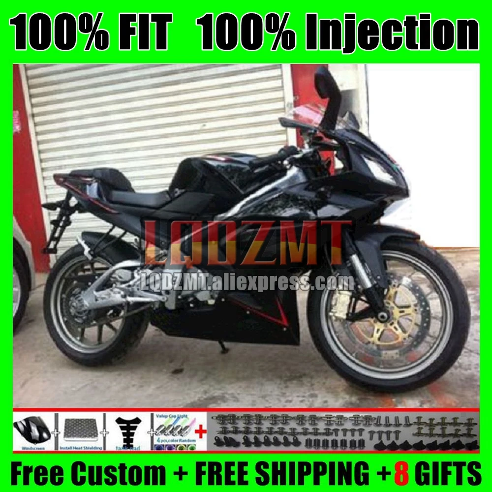 Injection Body For Aprilia RSV125 RS125 Gloss black 12 13 14 15 16 111No.56 RS-125 RS 125 R RR 2012 2013 2014 2015 2016 Fairing