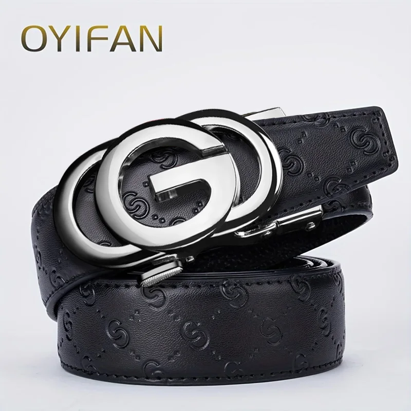 Fashions Men's Belt, Genuine Leather Belt, 3.5cm Automatic Belt with Alloy Buckle, High Quality Belt for Men，luxury belt men