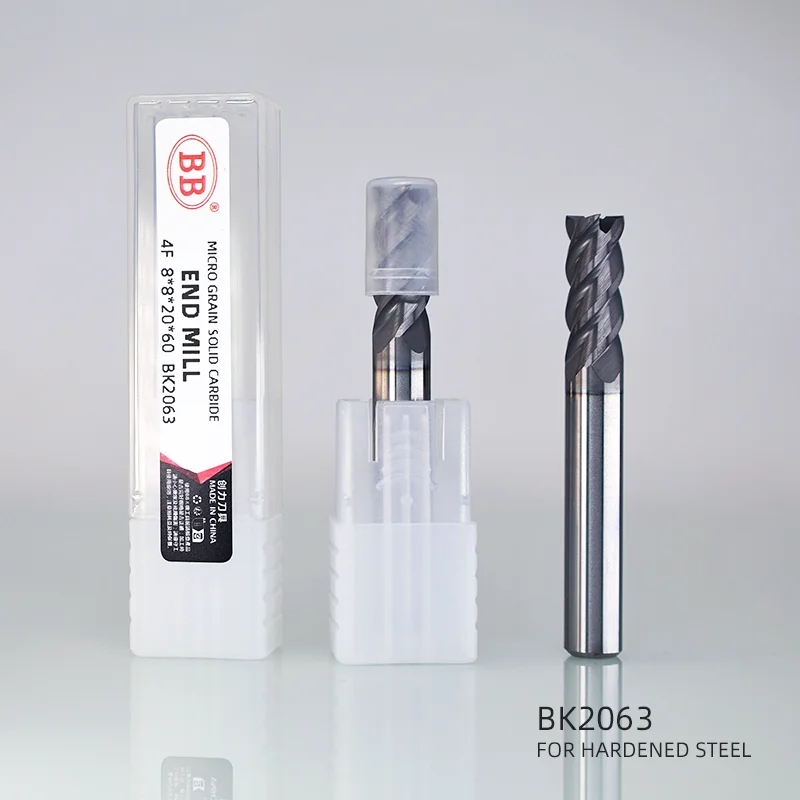 BB End Mill Cutter Tool CNC High Hardness Solid Carbide Trochoidal Machining Feed Titanium Alloy SUS Stainless Steel Graphite