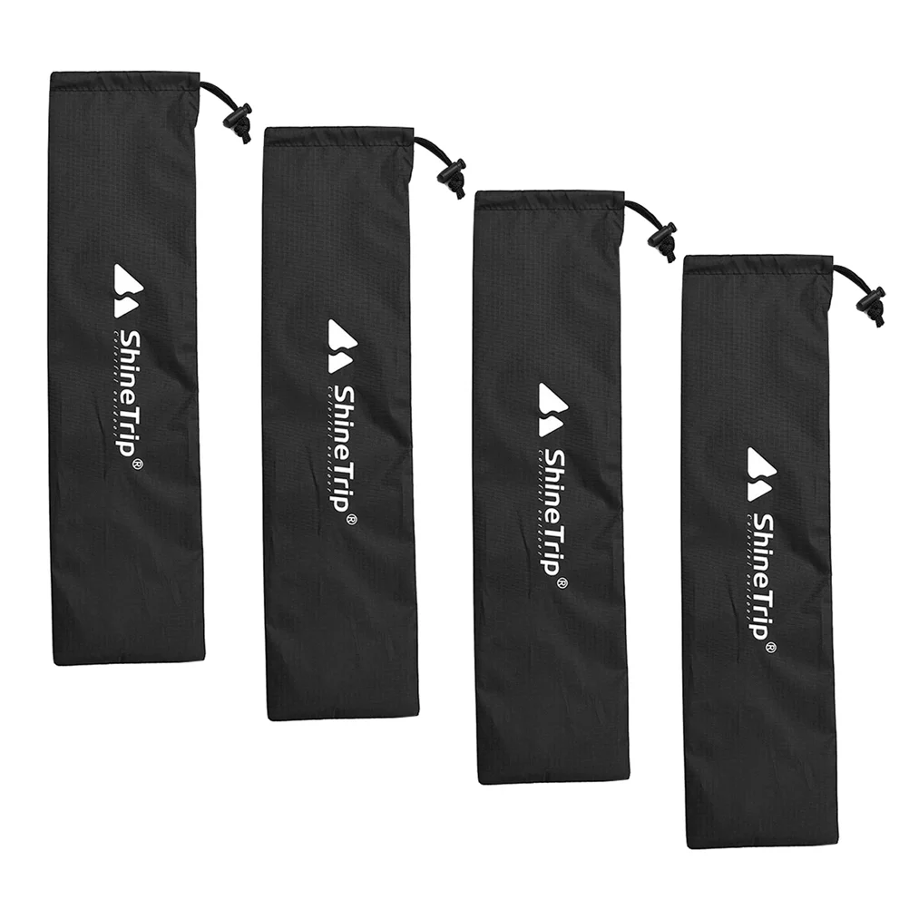 4 Pcs Miscellaneous Bag Camping Mess Kit Canopy Tent Cloth Foldable Duffle Fishing Rod