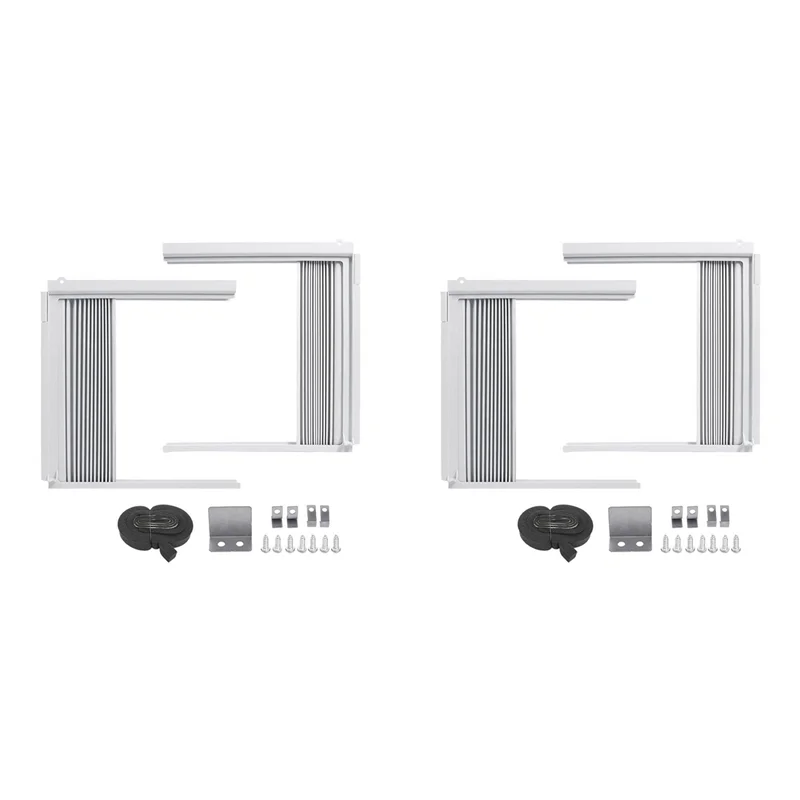 

FAST-2 Set Window Air Conditioner Side Panels With Frame, Adjustable Insulation AC Side Panel Frame Included