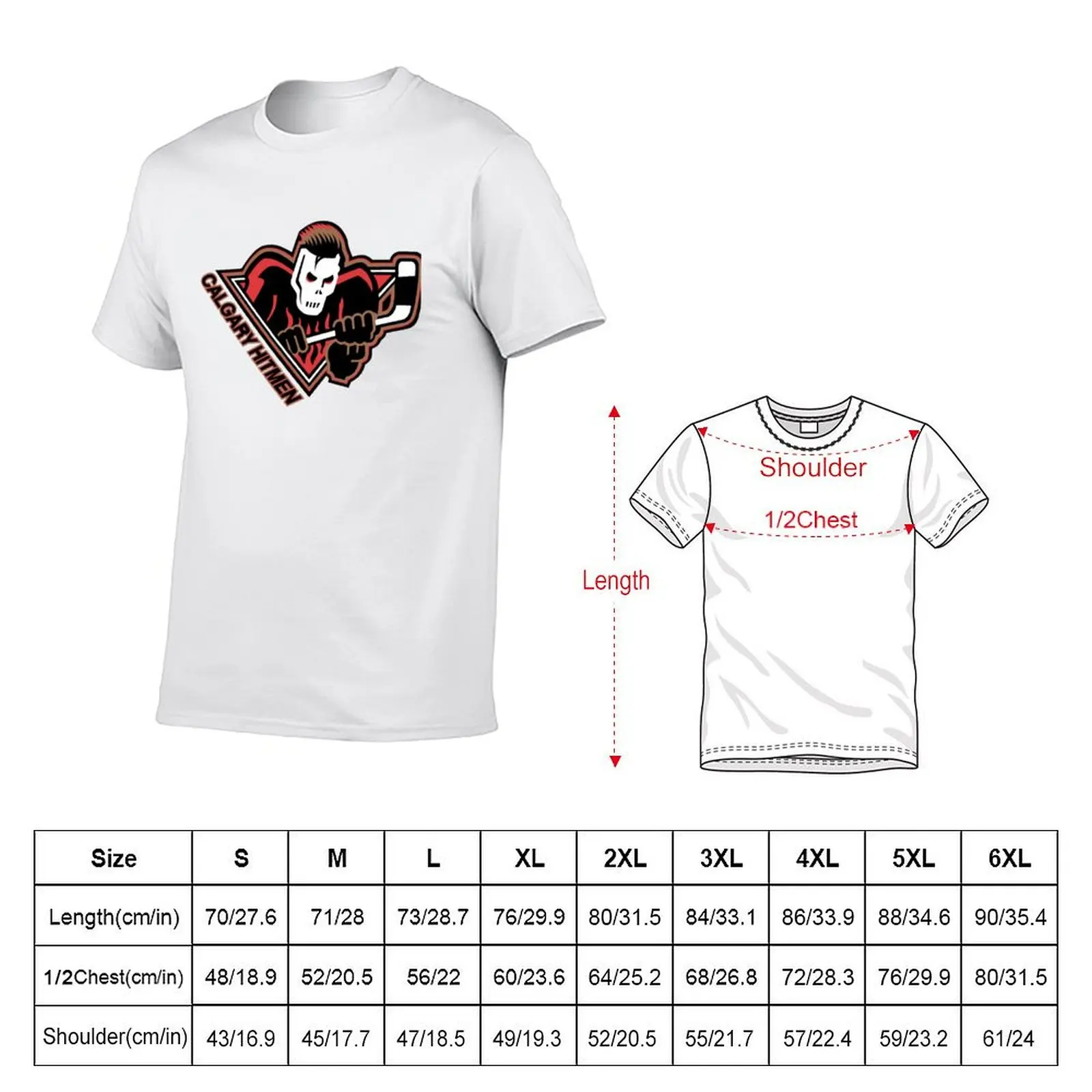 Calgary Hitmen T-Shirt cotton t shirts man 100% man t shirt cotton cotton t shirt man T-Shirt