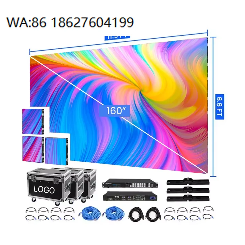

live streaming high brightness outdoor advertising 500x500mm Indoor Outdoor Rental LED Wall Display P26 P29 P391 Seamless Splic