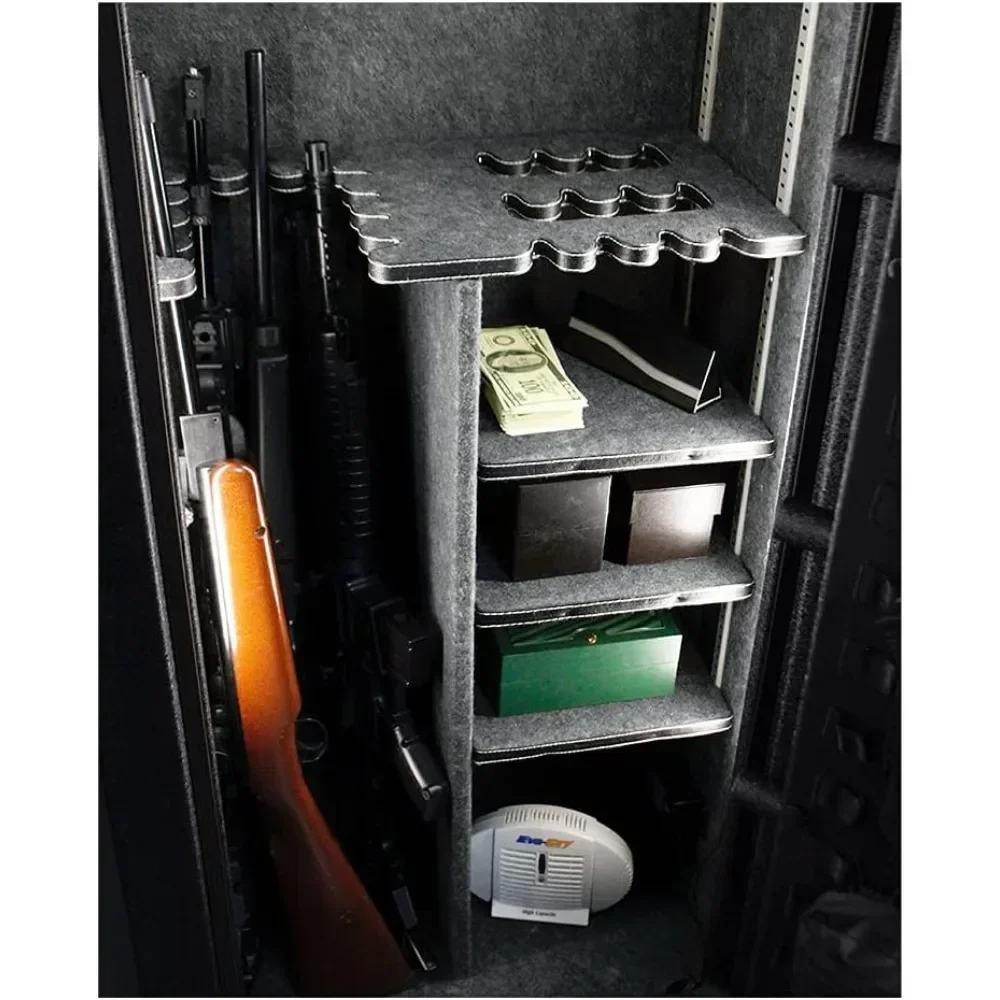 Tool Cabinet Equipped with Pistol Storage,fire-resistant and UL RSC Anti-theft Grade Storage Rack,and Molle Door Panel Organizer