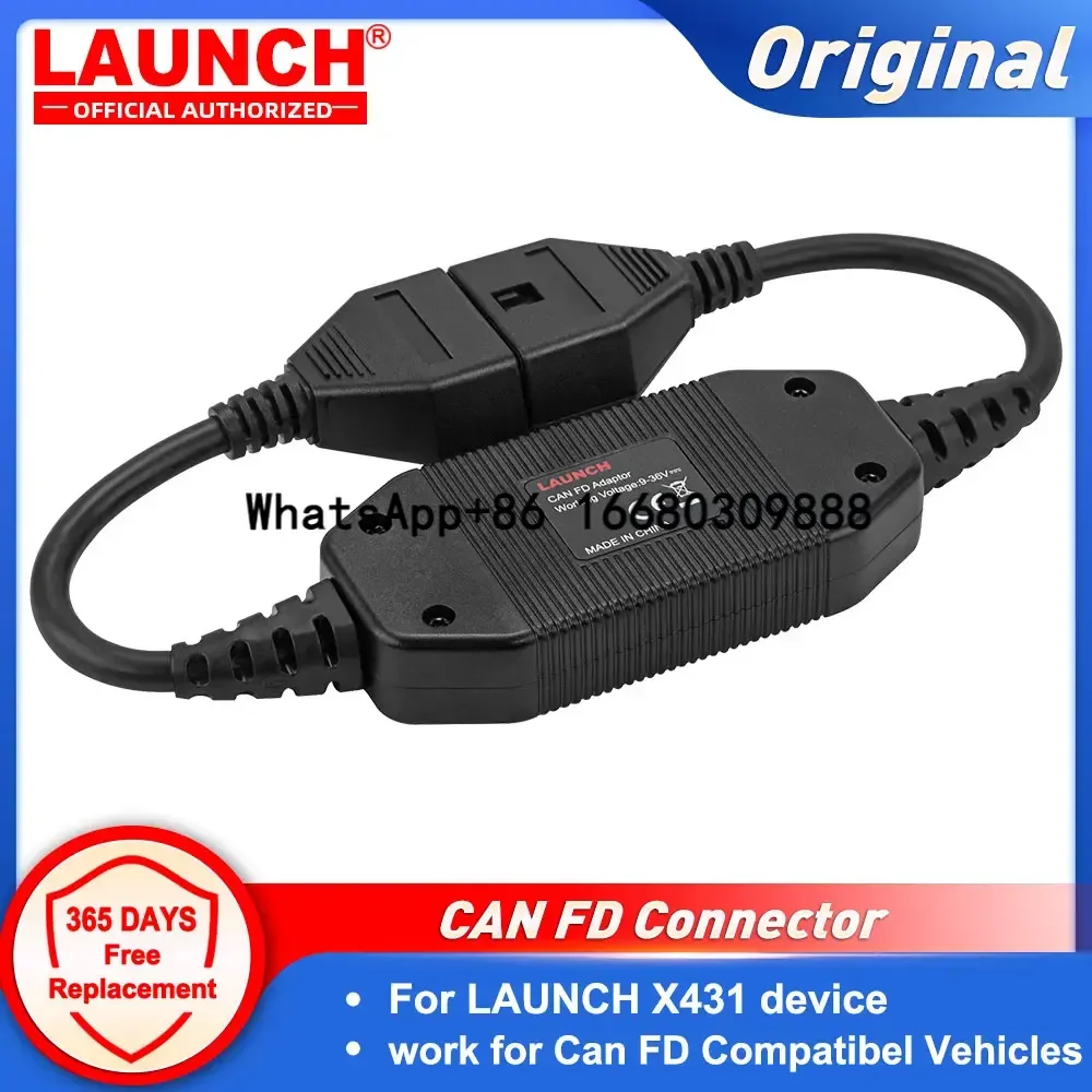 X431 CAN FD Connector Code Reader CAN FD Adapter Car Diagnostic Tool for LAUNCH X431 Throttle Pad II Torque Turbo