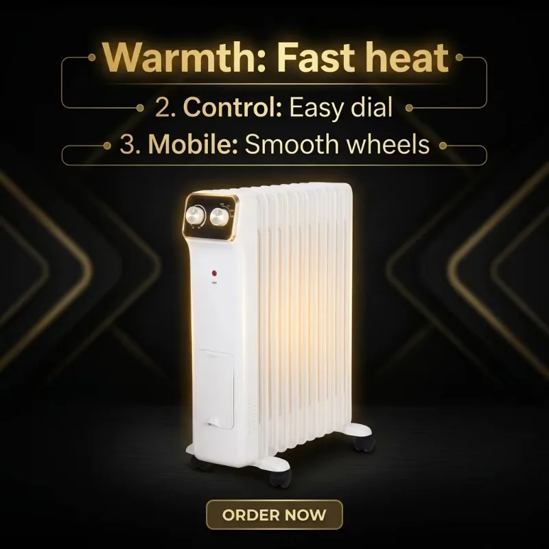Airo Hot Selling OIl-filled Radiator Oil Heater 7-9-11-13-15 Fins