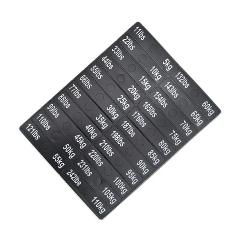 A68P-Circuit Breaker Label Sticker Gym Self Sticky Weighted Block Label Sticker Exercise Equipment Decals Weight Stack Labels