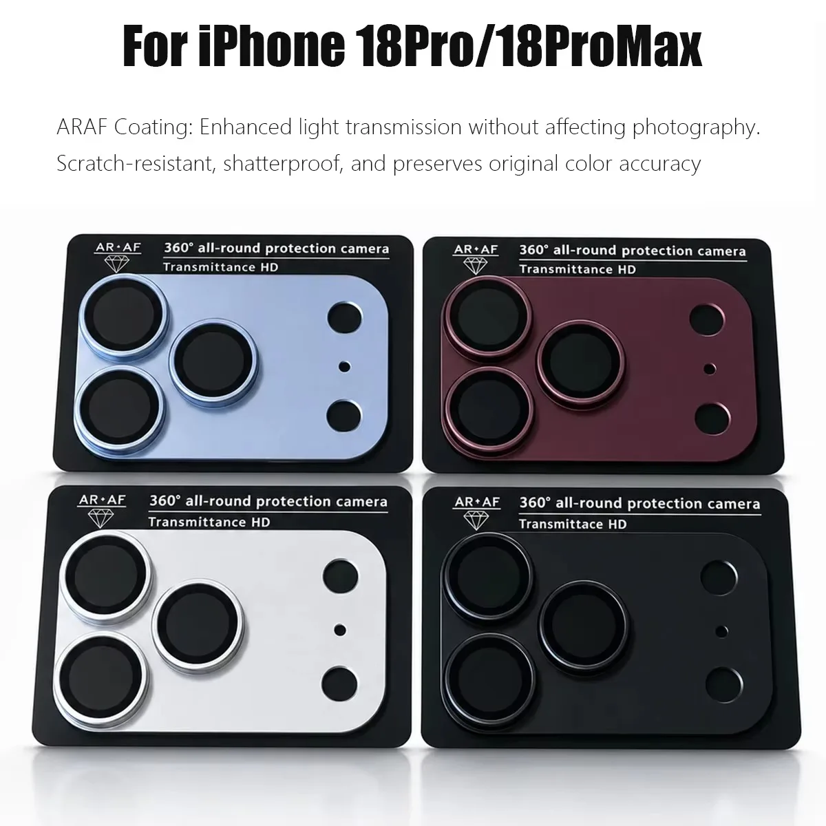 Magnetic 360° Protection Metal Camera Lens Protectors For iPhone 18 Pro 18 Pro Max 18promax  iPhone18promax Protective Lens Film